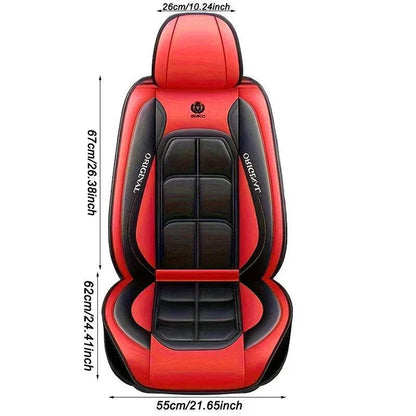 Premium Leather Front Seat Covers – Universal Fit for Sedans, SUVs & Trucks