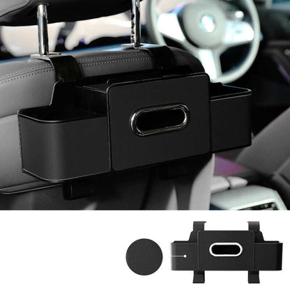 Multifunctional car seat rear storage box