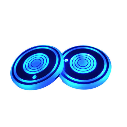 Rechargeable LED Car Cup Holder Lights