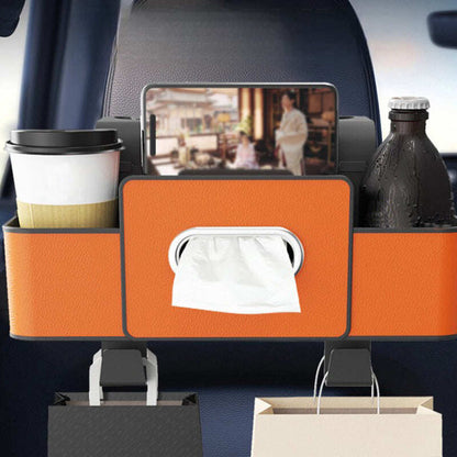 Multifunctional car seat rear storage box