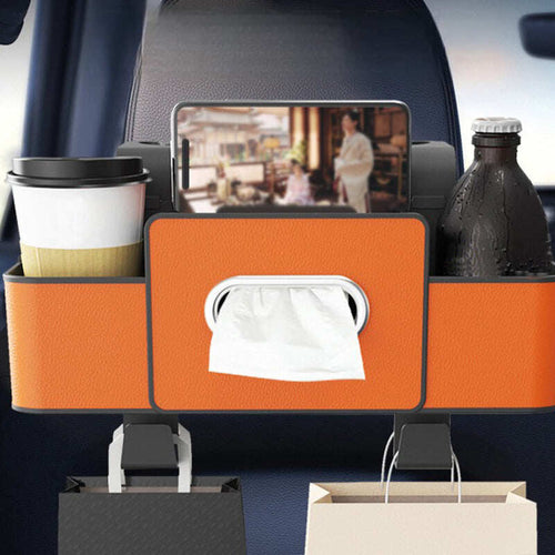 Multifunctional car seat rear storage box