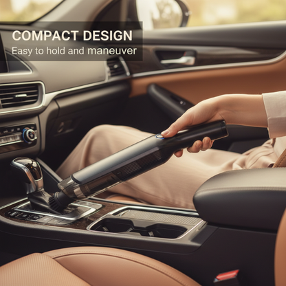 Handheld Vacuum Cleaner – 13000Pa deep suction, 4000mAh battery. Lightweight, washable filter. Perfect for upholstery, car seats & pet hair.
