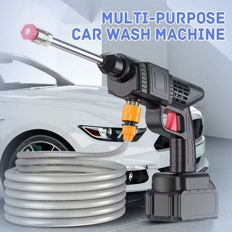 Portable High-Pressure Car Washer – 1500W Motor, Multi-Purpose Use & Compact Storage Design for Outdoor Cleaning