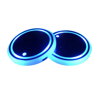 Rechargeable LED Car Cup Holder Lights