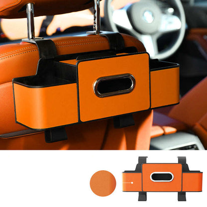 Multifunctional car seat rear storage box