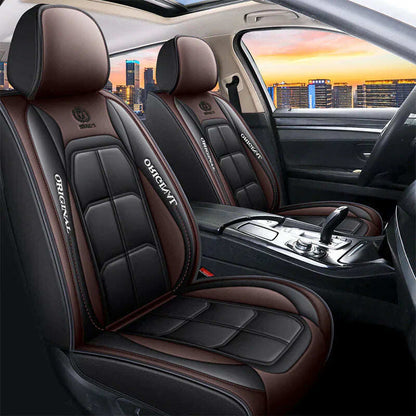 Premium Leather Front Seat Covers – Universal Fit for Sedans, SUVs & Trucks