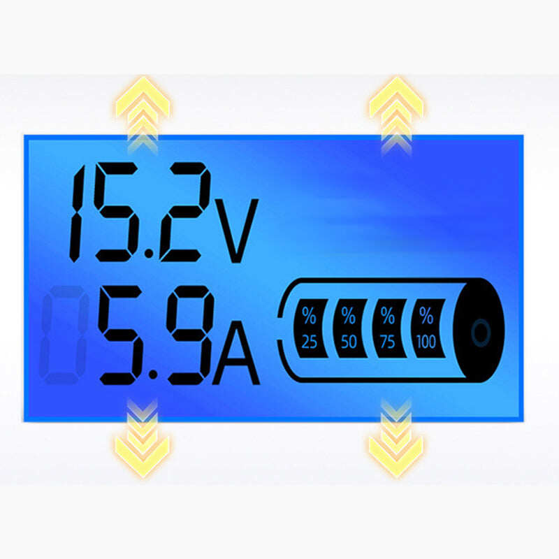12V/24V Smart Car Battery Charger with Pulse Repair