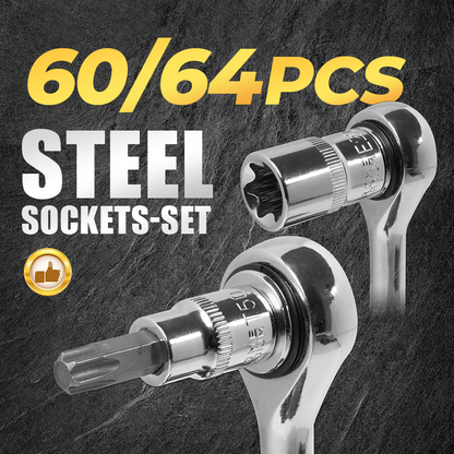 Ultimate socket set for mechanics – CR-V Steel Sockets Set