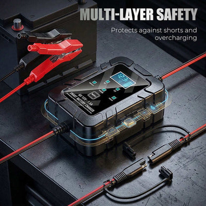 1.5A 6V/12V Automatic Battery Charger – Fast, Safe & Reliable Charging