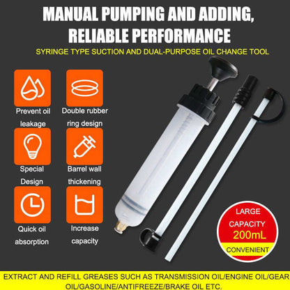 Oil Fluid Extractor, Automotive Fuel Extraction Pump, Quick Absorption Manual Oil Extractor Pump, Car Repair Tool