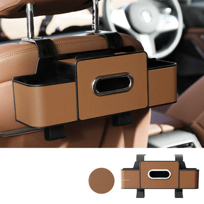 Multifunctional car seat rear storage box