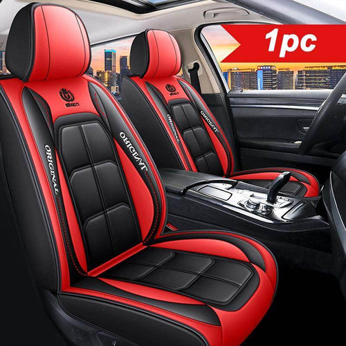 Premium Leather Front Seat Covers – Universal Fit for Sedans, SUVs & Trucks