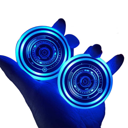 Rechargeable LED Car Cup Holder Lights