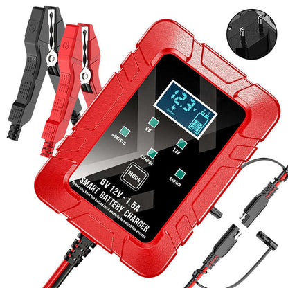 1.5A 6V/12V Automatic Battery Charger – Fast, Safe & Reliable Charging
