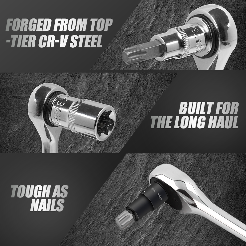 Ultimate socket set for mechanics – CR-V Steel Sockets Set