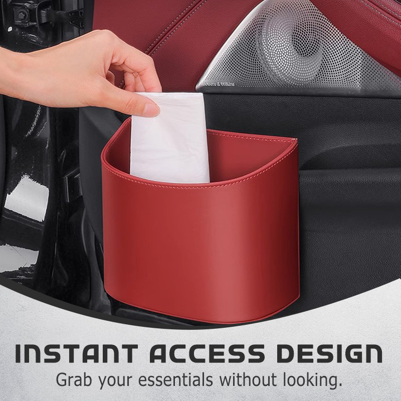 Universal Leather Car Door Cup Holder